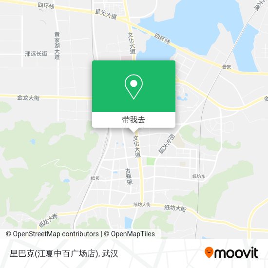 星巴克(江夏中百广场店)地图
