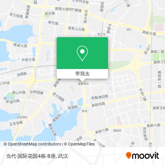 当代·国际花园4栋-B座地图