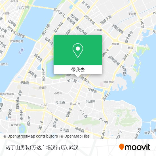 诺丁山男装(万达广场汉街店)地图