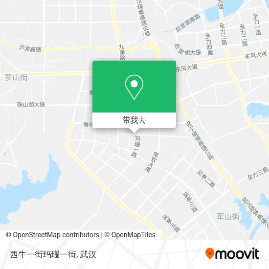 西牛一街玛瑙一街地图