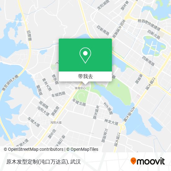 原木发型定制(沌口万达店)地图