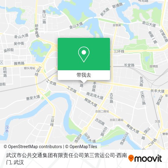 武汉市公共交通集团有限责任公司第三营运公司-西南门地图