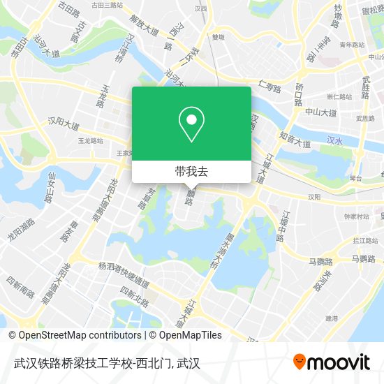 武汉铁路桥梁技工学校-西北门地图