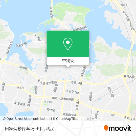 田家炳楼停车场-出口地图