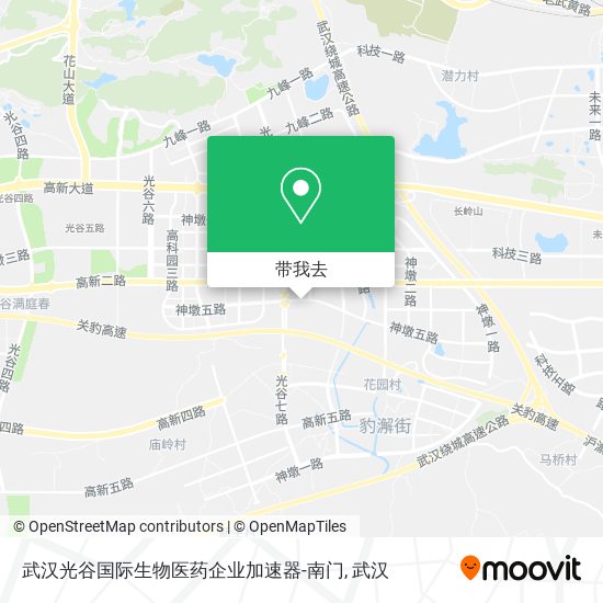 武汉光谷国际生物医药企业加速器-南门地图