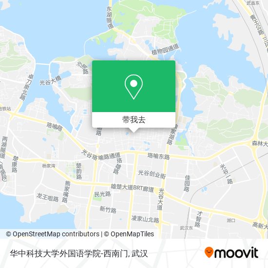 华中科技大学外国语学院-西南门地图