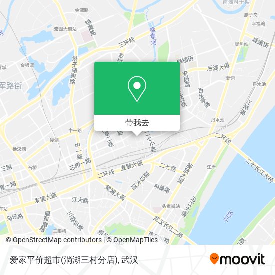 爱家平价超市(淌湖三村分店)地图