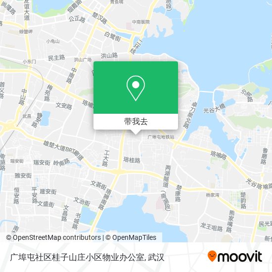 广埠屯社区桂子山庄小区物业办公室地图