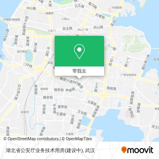 湖北省公安厅业务技术用房(建设中)地图