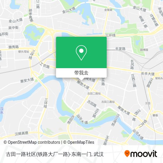 古田一路社区(铁路大厂一路)-东南一门地图