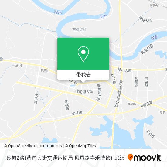 蔡甸2路(蔡甸大街交通运输局-凤凰路嘉禾装饰)地图