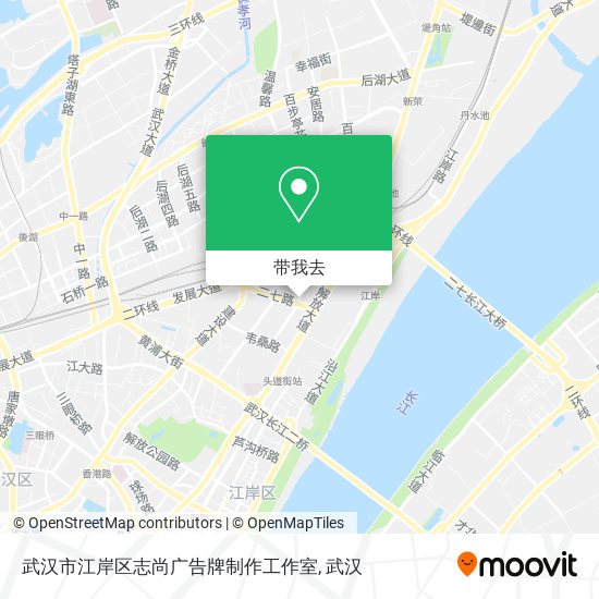 武汉市江岸区志尚广告牌制作工作室地图