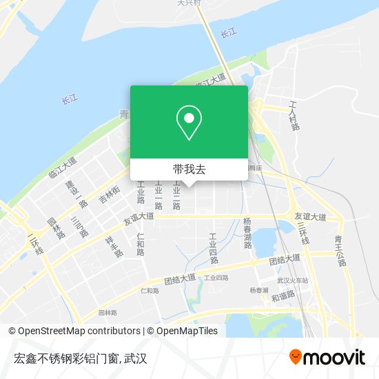 宏鑫不锈钢彩铝门窗地图