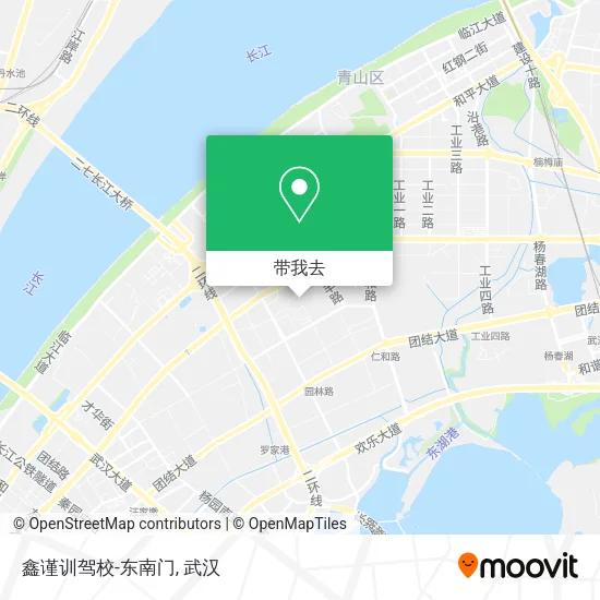 鑫谨训驾校-东南门地图