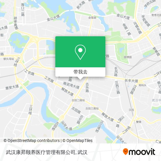 武汉康昇颐养医疗管理有限公司地图