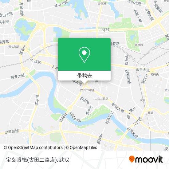 宝岛眼镜(古田二路店)地图