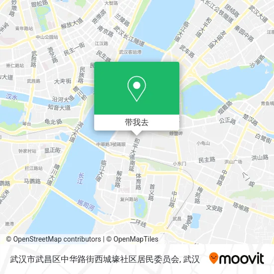 武汉市武昌区中华路街西城壕社区居民委员会地图