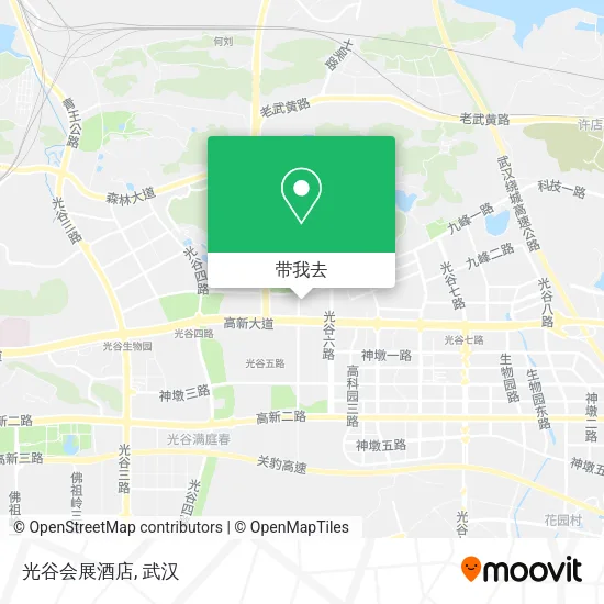 光谷会展酒店地图