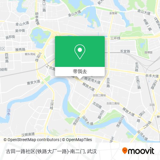 古田一路社区(铁路大厂一路)-南二门地图