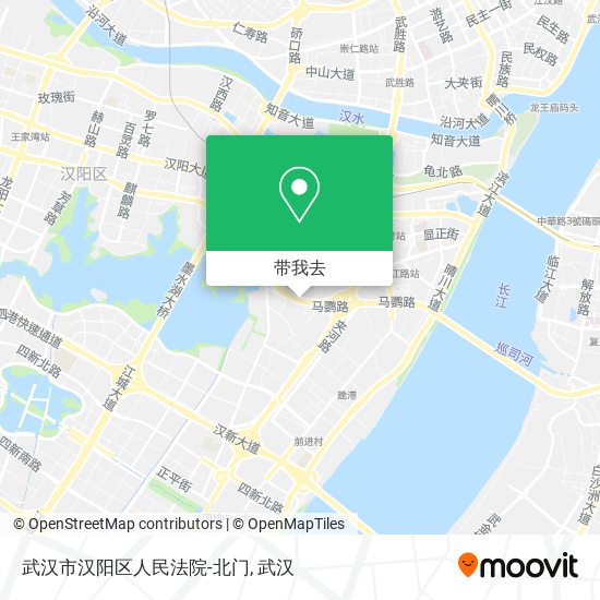 武汉市汉阳区人民法院-北门地图