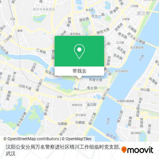 汉阳公安分局万名警察进社区晴川工作组临时党支部地图