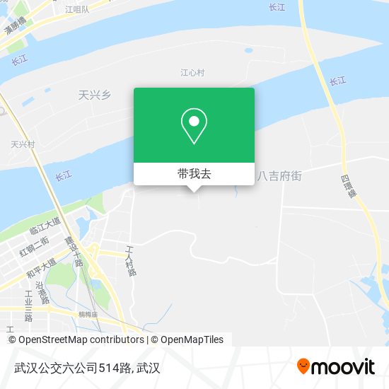 武汉公交六公司514路地图