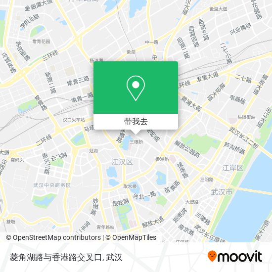 菱角湖路与香港路交叉口地图