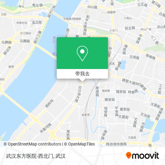 武汉东方医院-西北门地图