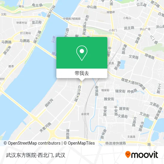 武汉东方医院-西北门地图