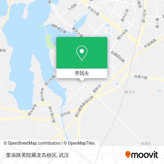 栗庙路美院藏龙岛校区地图
