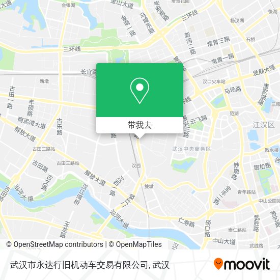 武汉市永达行旧机动车交易有限公司地图