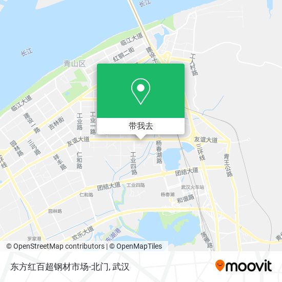 东方红百超钢材市场-北门地图