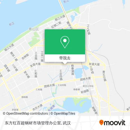 东方红百超钢材市场管理办公室地图