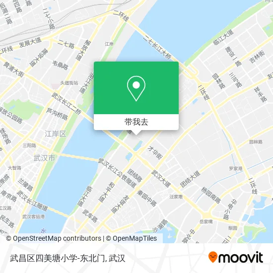 武昌区四美塘小学-东北门地图