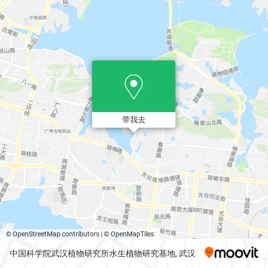 中国科学院武汉植物研究所水生植物研究基地地图