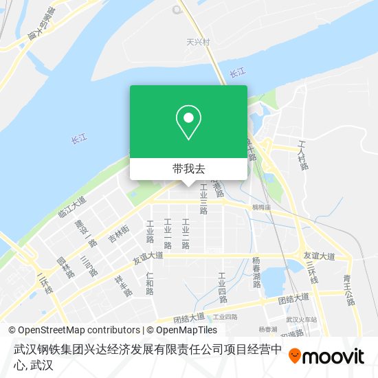 武汉钢铁集团兴达经济发展有限责任公司项目经营中心地图