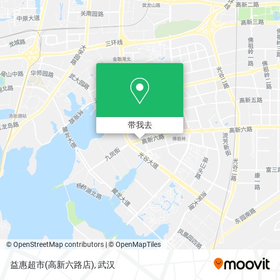 益惠超市(高新六路店)地图