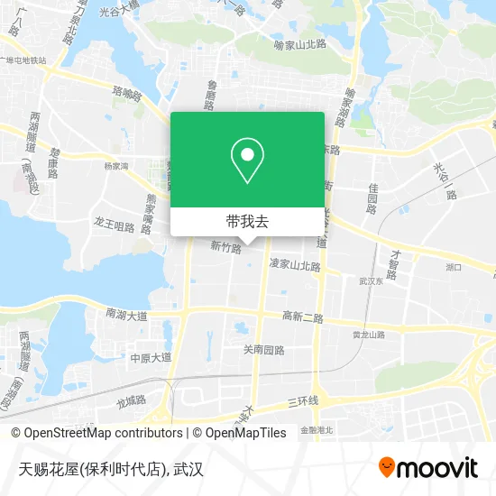 天赐花屋(保利时代店)地图