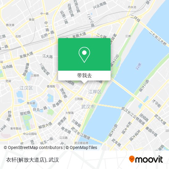 衣轩(解放大道店)地图