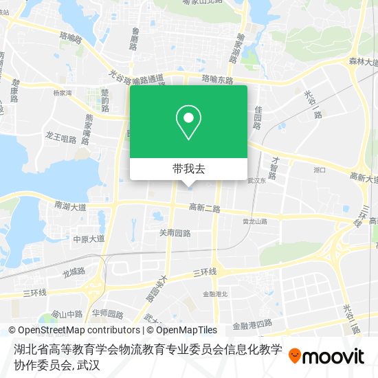 湖北省高等教育学会物流教育专业委员会信息化教学协作委员会地图