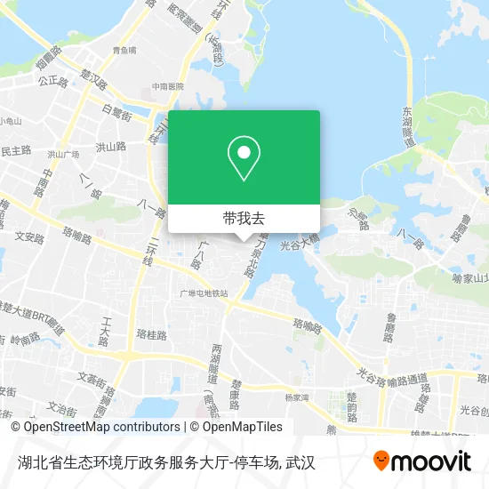 湖北省生态环境厅政务服务大厅-停车场地图