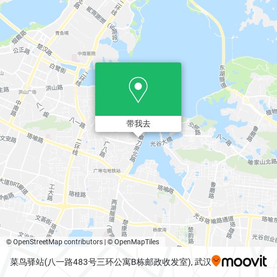 菜鸟驿站(八一路483号三环公寓B栋邮政收发室)地图