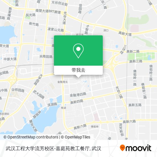 武汉工程大学流芳校区-嘉庭苑教工餐厅地图