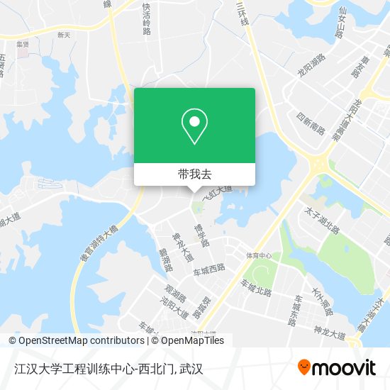 江汉大学工程训练中心-西北门地图