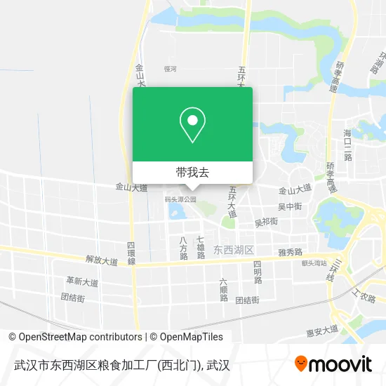 武汉市东西湖区粮食加工厂(西北门)地图