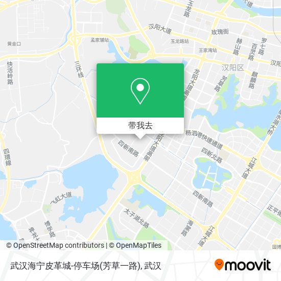 武汉海宁皮革城-停车场(芳草一路)地图