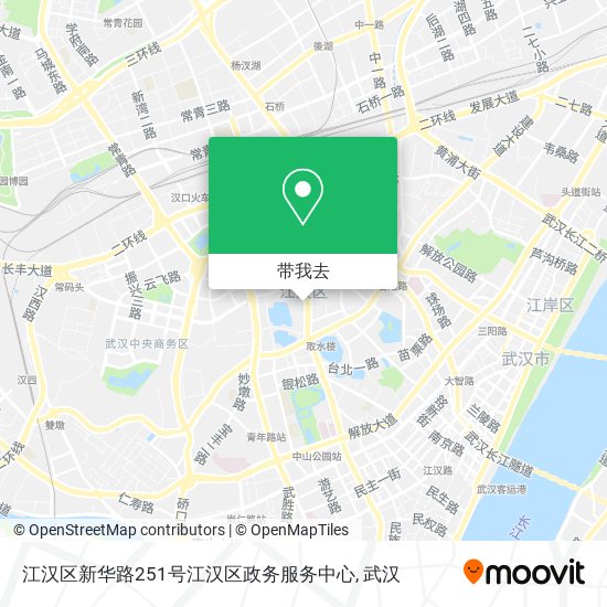 江汉区新华路251号江汉区政务服务中心地图