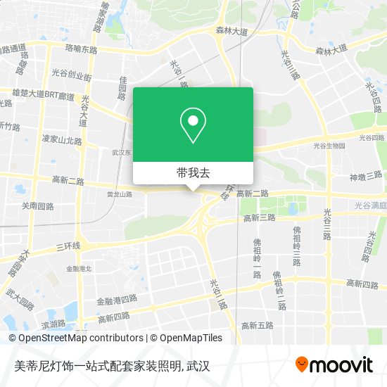 美蒂尼灯饰一站式配套家装照明地图