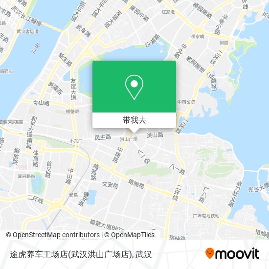 途虎养车工场店(武汉洪山广场店)地图