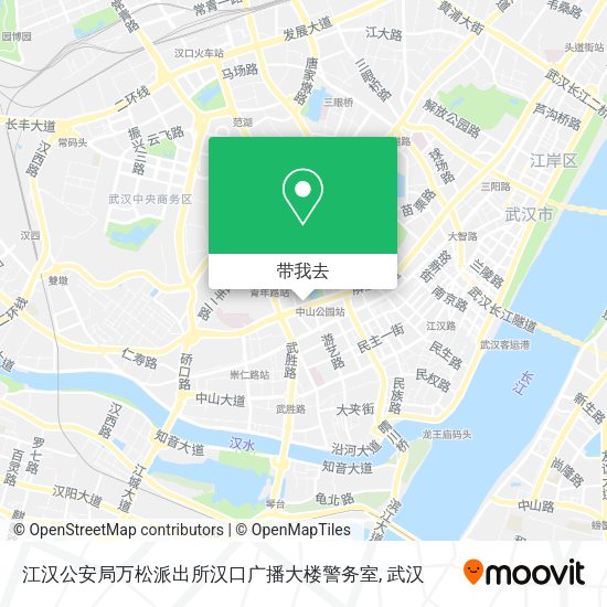 江汉公安局万松派出所汉口广播大楼警务室地图